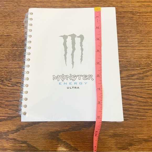 NWTs Monster Energy Co. | White Monster Energy Ultra spiral Notebook/ Journal - Picture 7 of 8